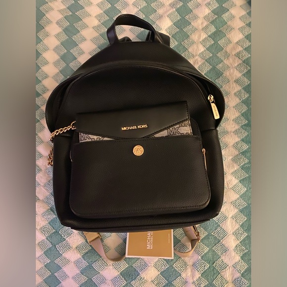 ✨ Michael Kors Black Backpack with Wallet. Like New. ✨ - Picture 5 of 5